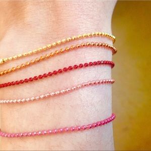 5 ball chain bracelet set